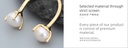 Double Artificial Pearls Open Ring