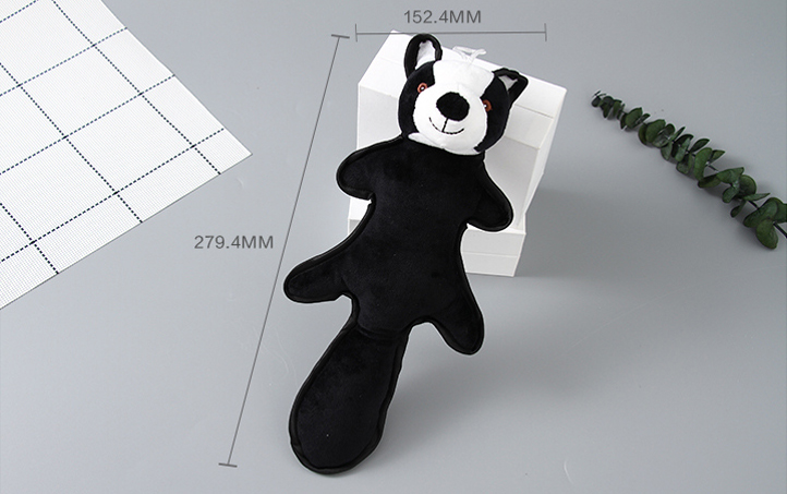 Squeaker Pat Toy for Pets (Baybeesi) (Black)