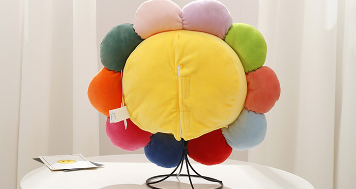 Colorful Flower Plush Hat Party Accessory