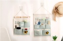 Cartoon Hanging Bag with 7 Pockets and 2 Hooks(Green)