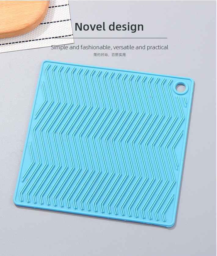 Wave Stripes Silicone Table Mat(Blue)