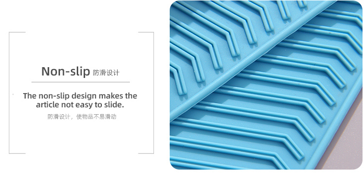 Wave Stripes Silicone Table Mat(Blue)