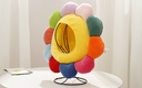 Colorful Flower Plush Hat Party Accessory