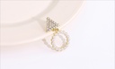 Stylish Rhinestone Artificial Pearl Round Earrings