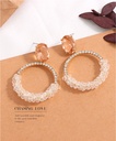 Stylish Crystal Round Earrings