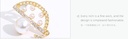 Stylish Artificial Pearl Zircon Half Circle Earrings