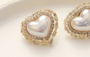 Sweet Zircon Heart Earrings