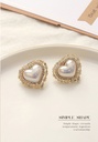 Sweet Zircon Heart Earrings