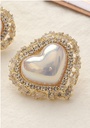 Sweet Zircon Heart Earrings