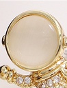 Cat's-eye Gem Doll Shaped Pentastar Earrings