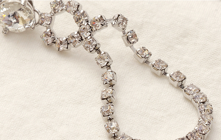 Elegant Rhinestone Waterdrop Earrings