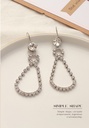 Elegant Rhinestone Waterdrop Earrings
