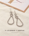 Elegant Rhinestone Waterdrop Earrings