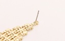 Elegant Rhinestone Rhombus Earrings