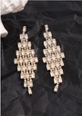 Elegant Rhinestone Rhombus Earrings