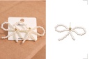Artificial Pearl Bowknot Earrings