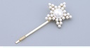 Stylish Artificial Pearl Pentastar Hair Pin Set