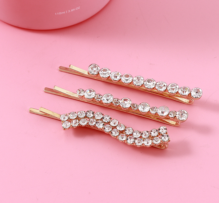 Rhinestone Hair Pin Set of 3PCS