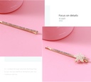 Rhinestone Starfish Hair Pin Set