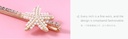 Rhinestone Starfish Hair Pin Set
