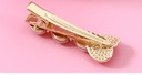 Stylish Artificial Pearl Heart Coloured Glaze Hair Pin