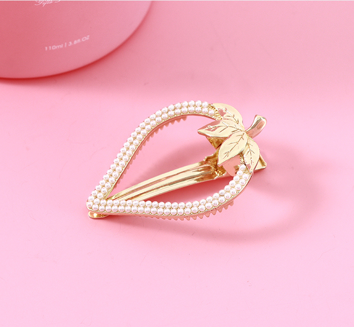 Rhinestone Pierced Strawberry Hair Pin