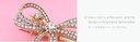 Rhinestone Ribbon Tie Knot Hair Pin
