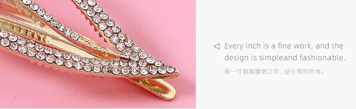 Rhinestone Pierced Leaf Hair Pin