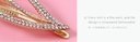 Rhinestone Pierced Leaf Hair Pin