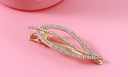 Rhinestone Pierced Leaf Hair Pin