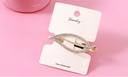 Rhinestone Pierced Leaf Hair Pin