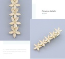 Elegant Cat's-eye Gem Flower Hair Pin
