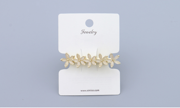Elegant Cat's-eye Gem Flower Hair Pin