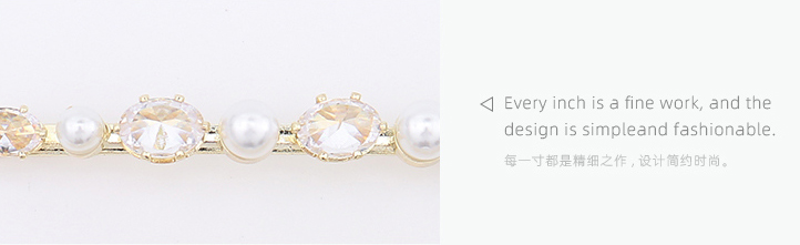 Artificial Pearl Zircon Hair Pin Set