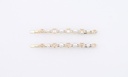 Artificial Pearl Zircon Hair Pin Set