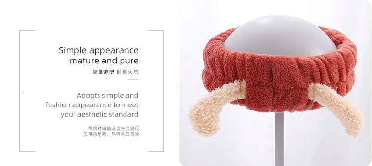 Popular Bear Hair-drying Headband