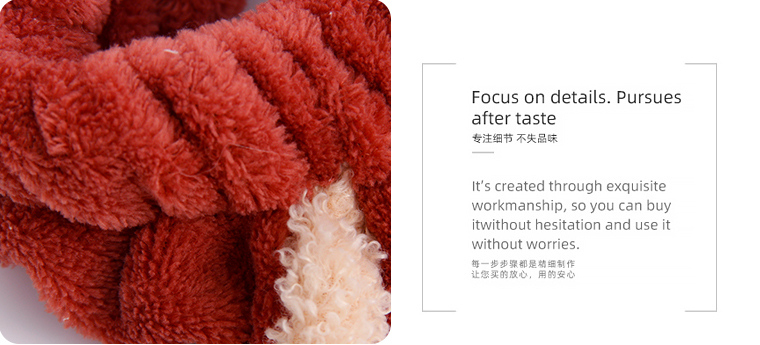 Popular Bear Hair-drying Headband