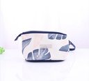 Nordic Style Cosmetic Bag(Small)(White and Blue)