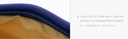Nordic Style Cosmetic Bag(Small)(White and Blue)