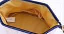 Feather Pattern Cosmetic Bag(Medium)(White and Blue)