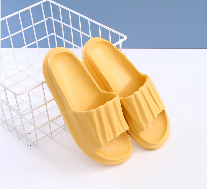 Creative Wrinkled Bathroom Slippers for Ladies - X