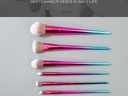 Gradient Fuchsia Rose Collection Makeup Brushes (6 Pcs/Set)