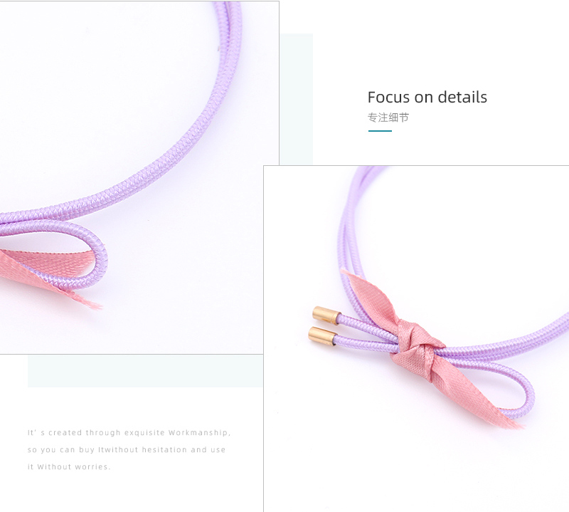 Ribbon Knot Hair Rope 2PCS
