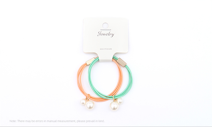 Artificial Pearl Hair Rope 2PCS
