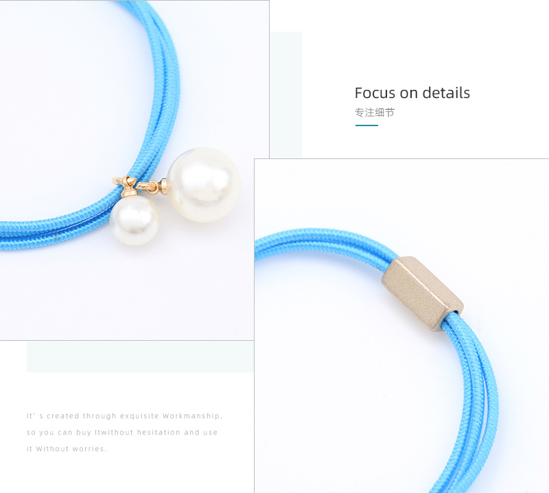 Artificial Pearl Hair Rope 2PCS