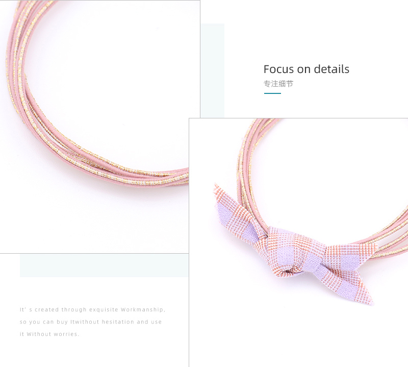 Golden Knot Hair Rope 2PCS
