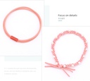 Knitting Artificial Pearl Hair Rope 2PCS