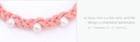 Knitting Artificial Pearl Hair Rope 2PCS