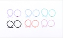Knitting Artificial Pearl Hair Rope 2PCS
