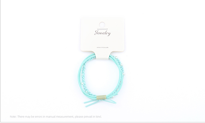 Knitting Artificial Pearl Hair Rope 2PCS